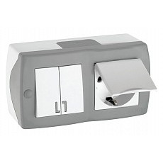 Блок с розеткой и выключателем mono electric octans ip20 104-020001-187